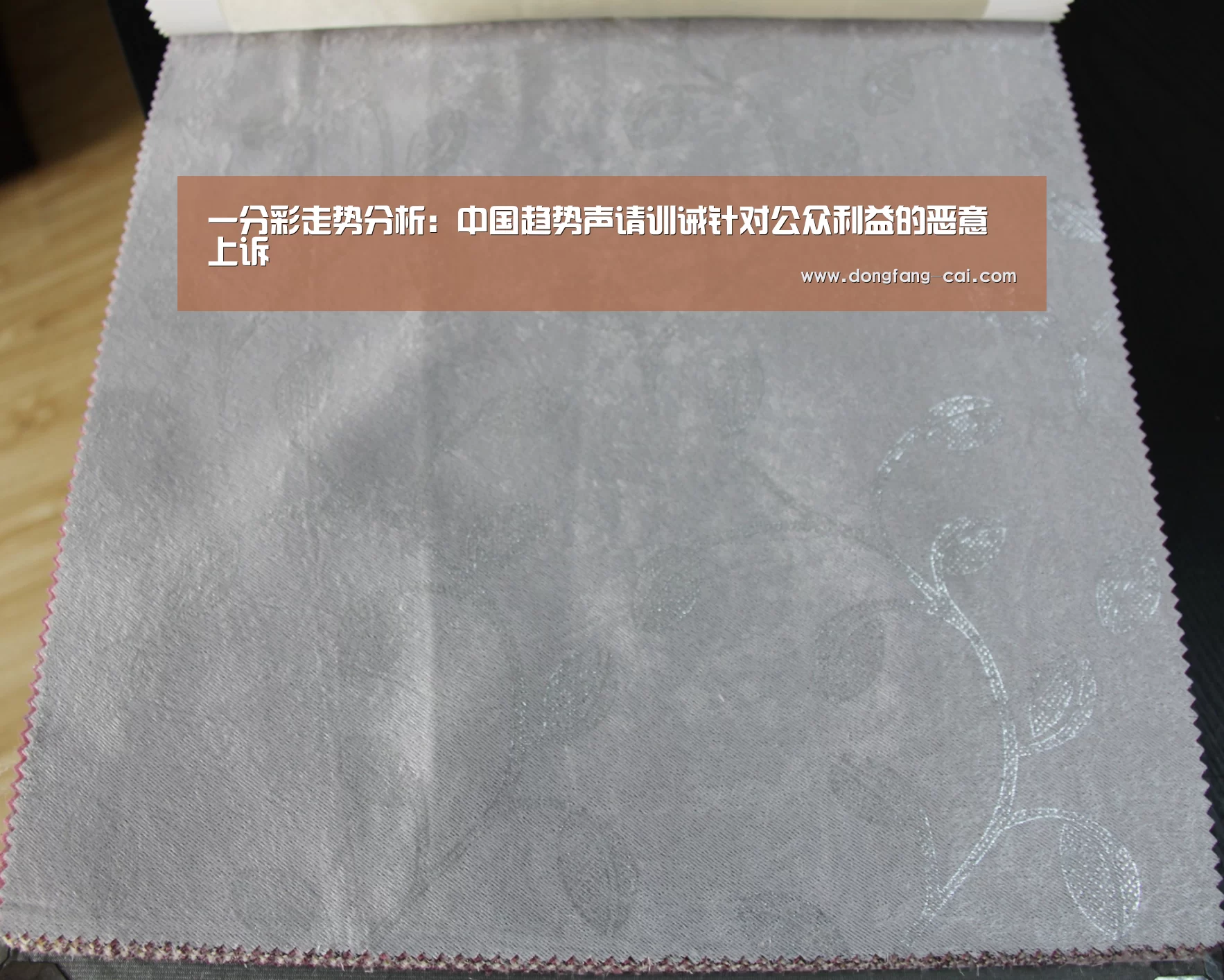 一分彩走势分析:中国趋势声请训诫针对公众利益的恶意上诉(图4) 一分彩官网